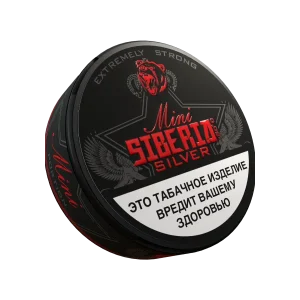Акцизный жевательный табак SIBERIA SILVER Mini 10 г. снюс сибирь