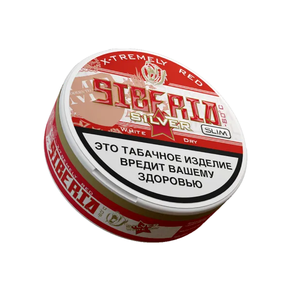 Акцизный жевательный табак Siberia Silver white dry slim (13 г.) снюс сибирь