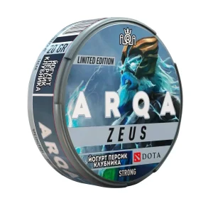 Снюс ARQA Dota Zeus (Йогурт с персиком и клубникой)